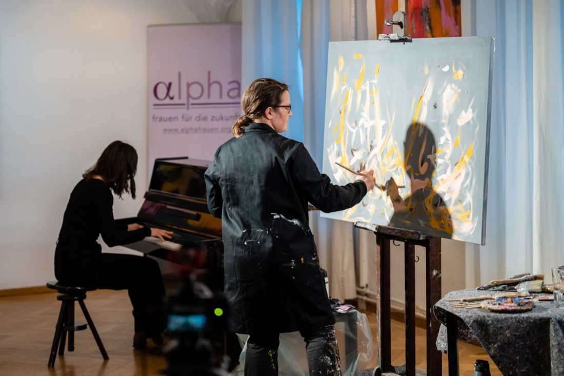 Livepainting Monika Herschberger & Agnes Haider