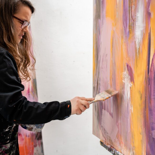 abstrakte malerei aus wien